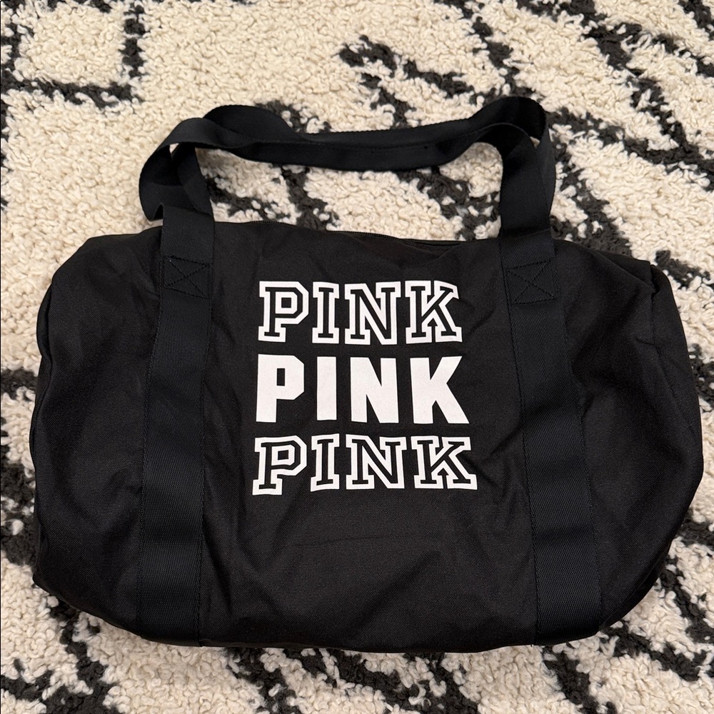 PINK Victoria's Secret Black Duffle bag